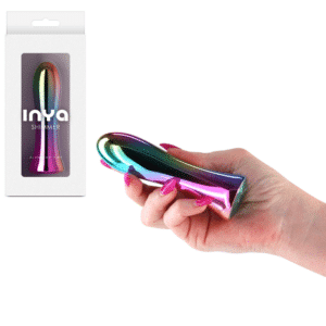 Inya Shimmer Aluminum Metallic 4-inch Compact Vibrator