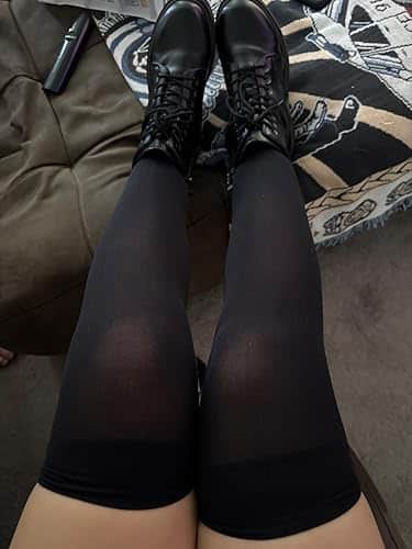 Leg Avenue Nylon Thigh High Stockings Os photo review