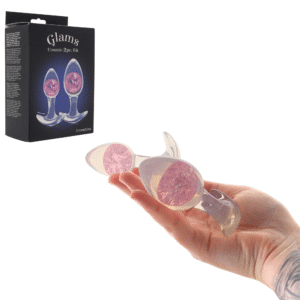 Glams Cosmic 2pc Kit Silicone Anal Butt Plug Trainer Kit