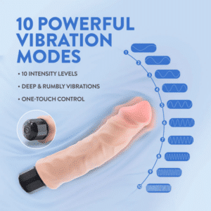 Vibrating Realistic G-Spot Dildo