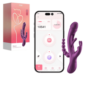 Trilux App Controlled Rabbit Vibrators With Anal Beads