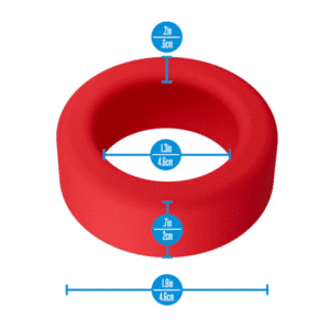 Non-Vibrating Penis Ring in Red