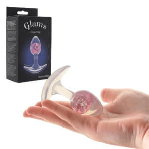Cosmic Glams Silicone and Glass Butt Plug