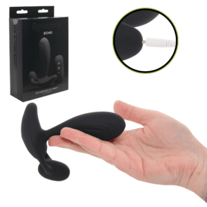 Renegade Echo Black Rechargeable Anal Prostate Massager with Remote