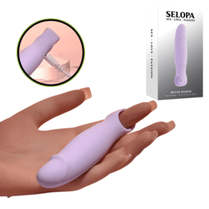 Petite Pecker Tapered Tip Vibrator With Ringed Handle