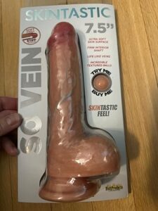 Skintastic So Vein Realistic Suction Cup Dildo With Balls Flesh Waterproof photo review