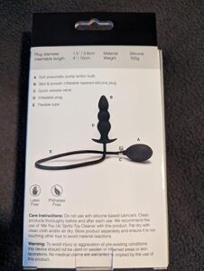 ME YOU US Silicone Anal Beaded Toy Expandable Inflatable Butt Plug - Black photo review