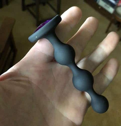 Booty Bling Jeweled Wearable Anal BeadsSilicone Purple photo review