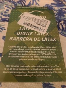 Harmony Dams Latex 6 Pack Dental Dam Sexual Barrier For Oral Vaginal Anus Sex Toy photo review