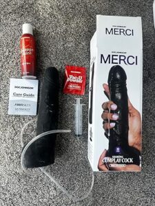 Merci Ultraskyn Cumplay Cock Chocolate Squirting Dildo Suction Cup Realistic Penis Toy photo review