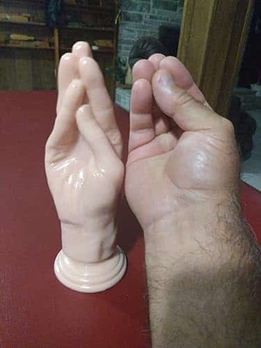 The Stuffer Realistic Fisting Hand Anal Dildo Flesh 8.5 Inches photo review
