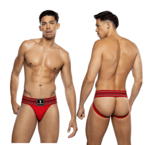 Playboy Locker Classic Jock Male Bondage Underwear Red