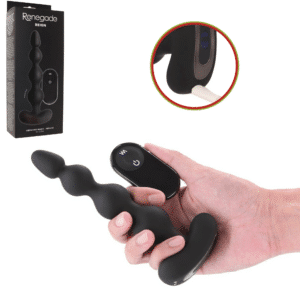 Renegade Vibrating Anal Bead Remote Control Butt Plug